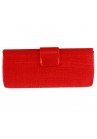 Sac Pochette Mariage Noeud Sinamay Rouge