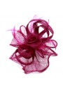 Pince Broche Mariage Fleur Plumes Panier Noeuds (Violet, Noir, Bleu, Marron, Rouge)