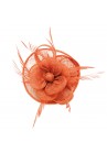 Pince Broche Mariage Fleur Trèfles Coupelle Orange