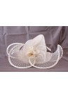 Chapeau Mariage Panier Fleur Ivoire