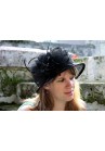 Chapeau Mariage Noeud Fleur Et Tulle Noir