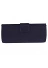 Sac Pochette Mariage Noeud Sinamay Bleu Marine