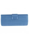 Sac Pochette Mariage Noeud Sinamay Bleu Ciel