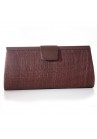 Sac Pochette Mariage Noeud Sinamay Marron