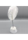 Porte Stylo Plume Mariage Blanc Tulle Noeud Strass