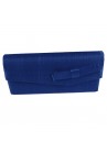 Sac Pochette Mariage Noeud Sinamay Bleu Marine