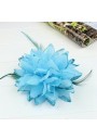 Pince Broche Elastique Mariage Fleur Tulle Scintillants (Rose, Bleu, Vert, Jaune, Rouge)