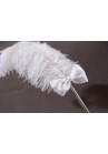 Porte Stylo Plume Mariage Blanc Broderie Fleur Coeur Strass