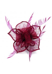 Pince et Broche Mariage Fleur Lys Rose Fushia