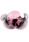 Chapeau Mariage Panier Fleur Rose et Noir