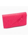 Sac Pochette Mariage Ruban Noeud Sinamay  Rose Fushia