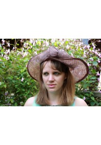 Chapeau Noeud Mariage Capeline (Bleu, Rouge, Rose, Ivoire, Marron, Gris)