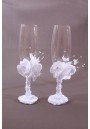 Flute Coupe Champagne Mariage Fleur Perles Strass