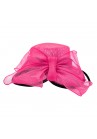 Chapeau Capeline Mariage Ceremonie Sinamay Rose Fushia