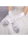 Gants Longs en Satin Blanc