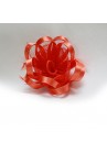 Pince Broche Mariage Fleur Plumes Ruban Rond Orange