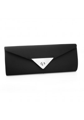 Pochette Céremonie Satin Noir