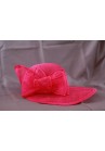 Chapeau Noeud Mariage Capeline Rose Fushia