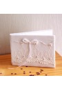 Livre d'Or Mariage Ivoire Noeud Broderie Strass