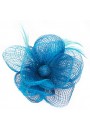 Pince Broche Mariage Fleur Plumes Bouton (Rouge, Rose, Noir, Bleu, Gris, Ivoire, Violet)