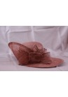 Chapeau Noeud Mariage Capeline Marron