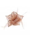 Pince et Broche Mariage Fleur Lys Marron