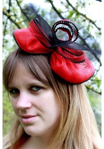 Chapeau Serre Tête Bibi Mariage Perles (Rouge, Rose, Bleu, Ivoire, Marron)