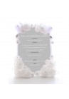 Support Cadre Photo Menu Fleur Strass Mariage