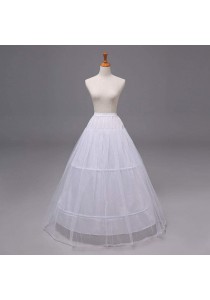 Jupon de Robe Mariage 2 Cerceaux 1 Tulle Blanc 