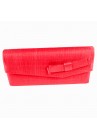 Sac Pochette Mariage Noeud Sinamay Rose Corail