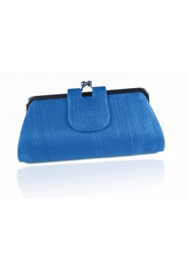 Sac Pochette Mariage Porte Monnaie Sisal Bleu