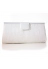 Sac Pochette Mariage Noeud Sinamay Blanc