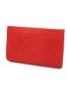 Sac Pochette Mariage Sinamay Liseré Satiné Rouge