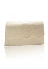 Sac Pochette Mariage Dentelle Sinamay Beige