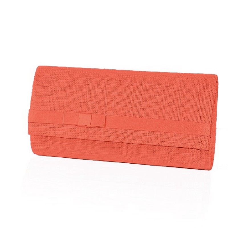 pochette orange corail