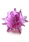 Pince Mariage Fleur Tissu Strass Scintillant Violet