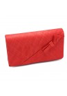 Sac Pochette Mariage Ruban Noeud Sinamay  Rouge