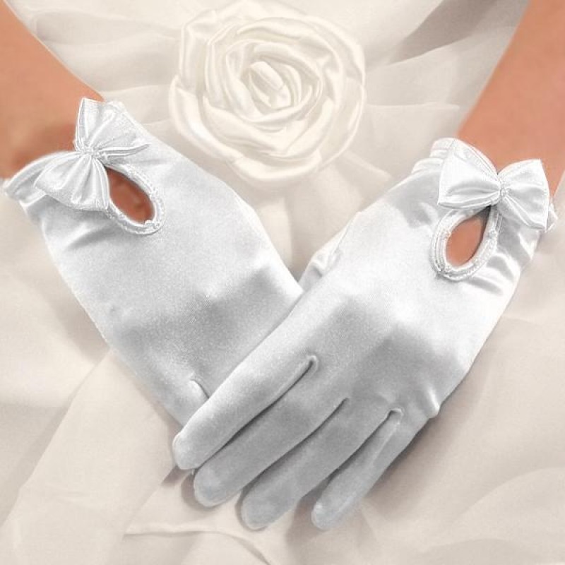 Gants de mariage en mousseline de soie de haute qualité pour femmes, Nœud  court blanc, Doigt de perle, Gants - Cdiscount Prêt-à-Porter