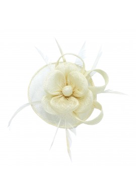 Pince Broche Mariage Fleur Trèfles Coupelle Ivoire