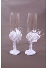 Flute Coupe Champagne Mariage Fleur Perles Strass