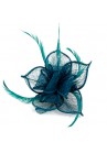 Pince et Broche Mariage Fleur Lys Bleu vert