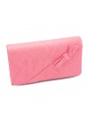 Sac Pochette Mariage Ruban Noeud Sinamay  Rose 