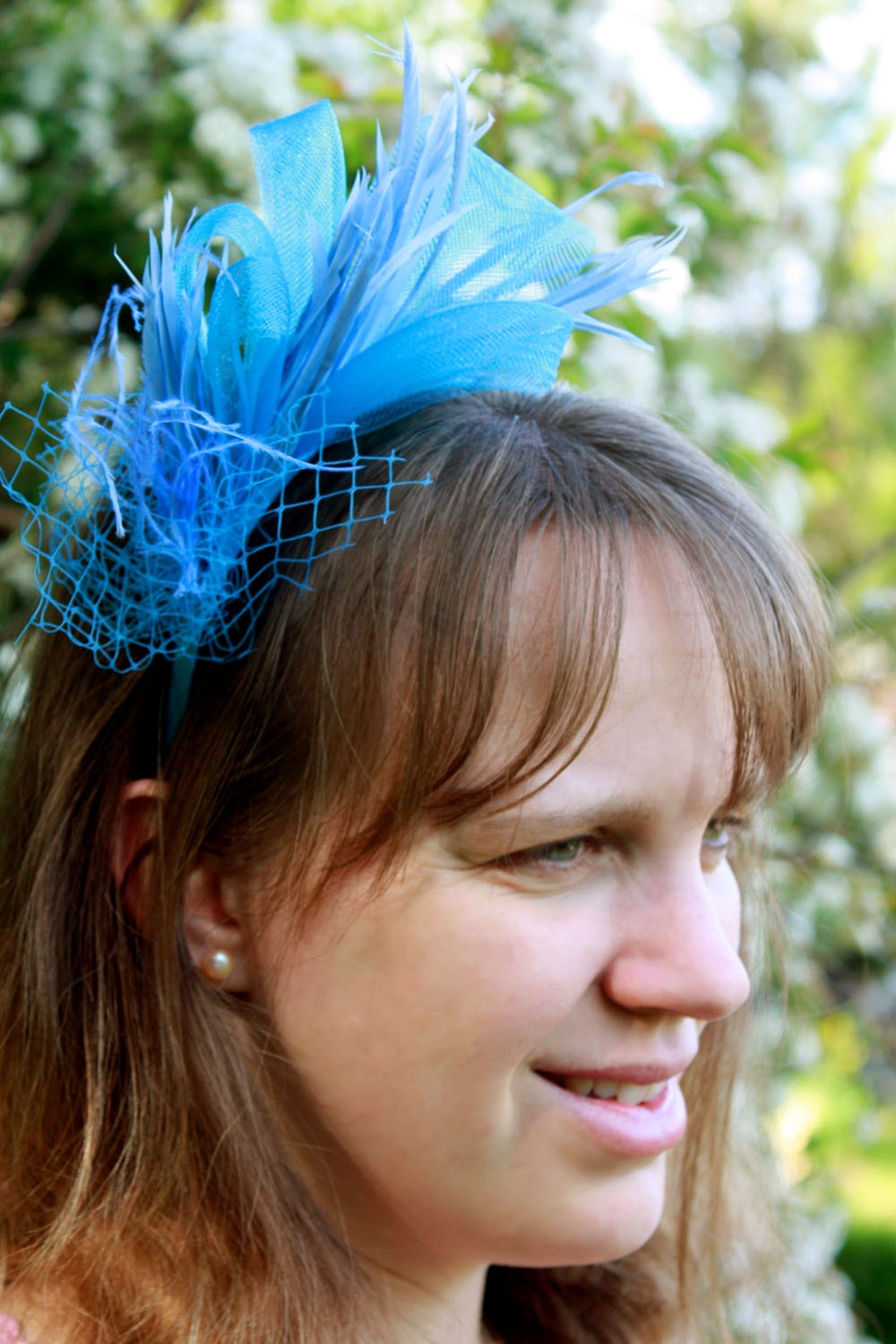 Accessoire Tête Mariée En Tulle Et Plumes - Pour Coiffure élégante, Bal, Fête, Cérémonie - Taille Réglable - 10