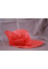 Chapeau Noeud Mariage Capeline Rose Corail