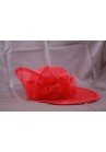 Chapeau Noeud Mariage Capeline Rouge