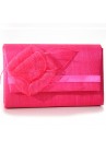 Sac Pochette Mariage Noeud Fleur Sinamay Rose Fushia